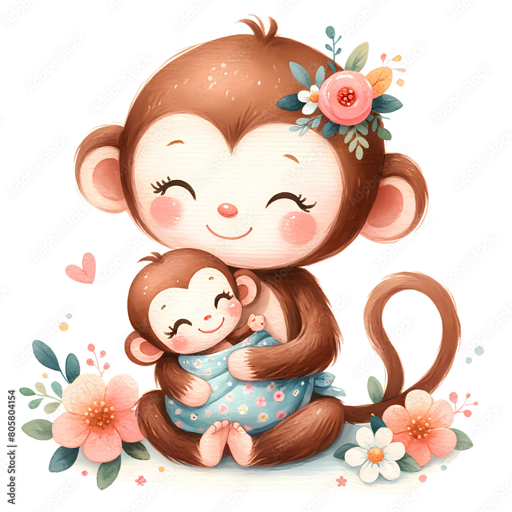 Mother and Baby Animals Clipart, Mother’s day Mother and Baby Animals Clipart, Mother’s day
