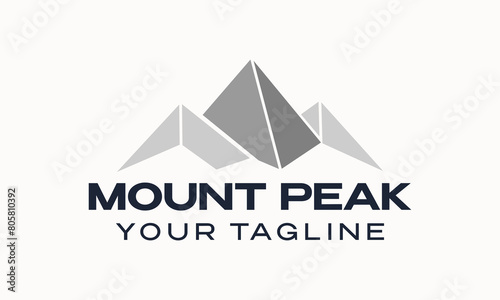 mountain triangle geometric shape logo