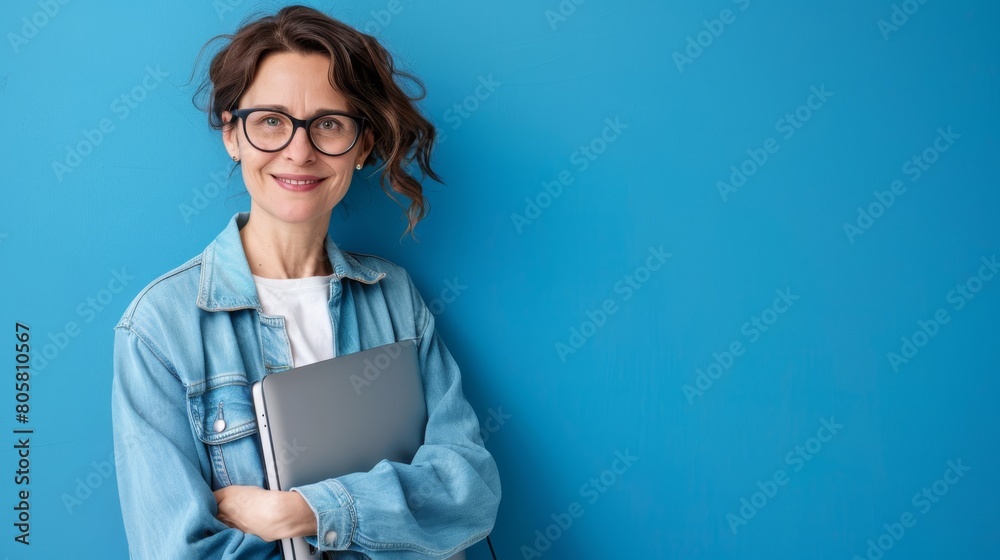 Confident Professional With Laptop