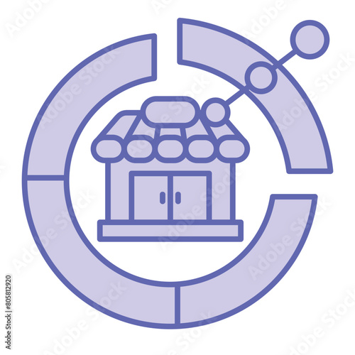 Market Penetration  Icon blue