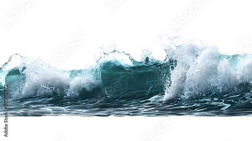 Fototapeta Naklejka Na Ścianę i Meble -  An ocean wave isolated on transparent background