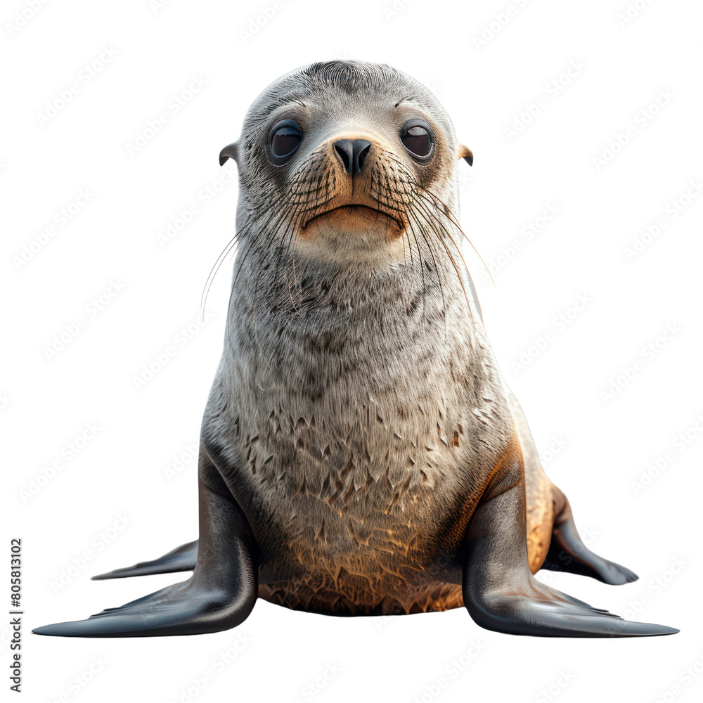 Fototapeta premium Sea Lion isolated on a transparent background