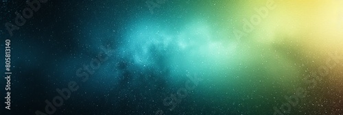 Grainy Texture Background with Glowing Green and Blurred Light Gradient: Dark Banner Backdrop in Black and Green