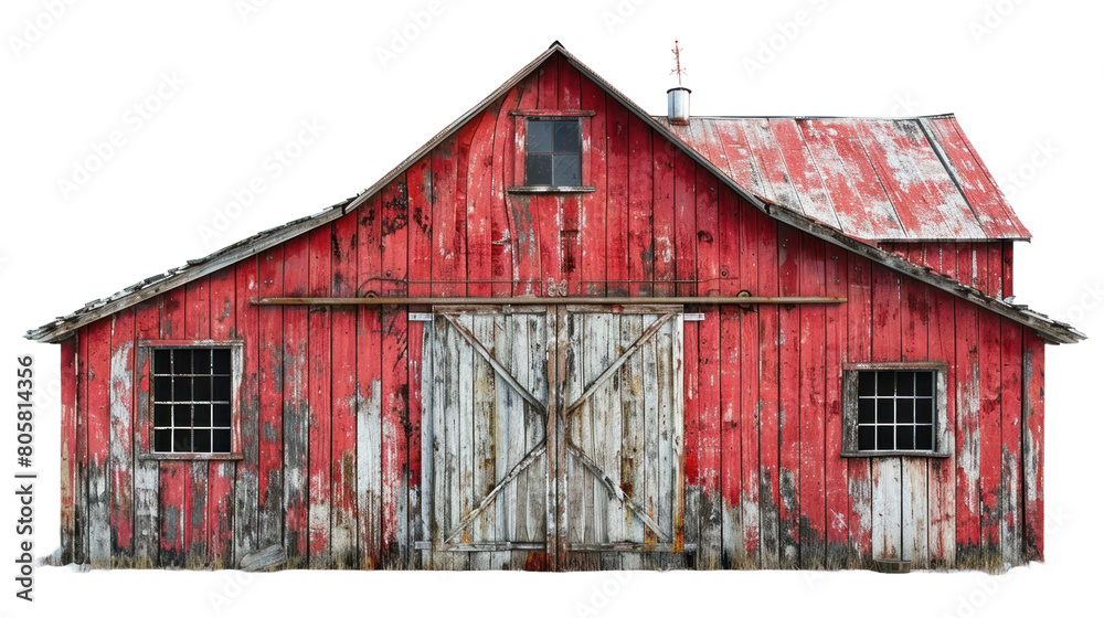 Old barn isolated on a transparent background Old barn isolated on a transparent background