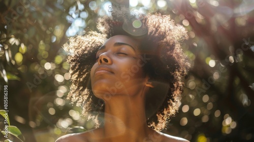 A Woman Embracing Sunlight