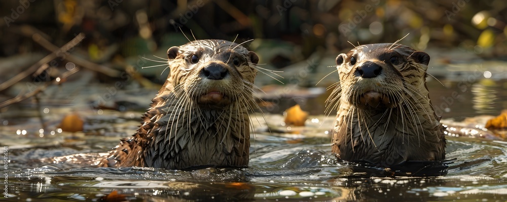 Playful River Otters Thriving in Restored Habitat Showcase Nature s Resilience and Conservation Success Playful River Otters Thriving in Restored Habitat Showcase Nature s Resilience and Conservation Success