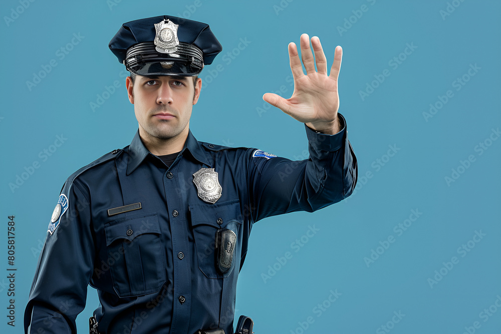 concept of a police officer in uniform concept of a police officer in uniform