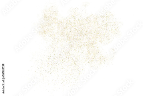 Gold vector texture on white background. Light golden pattern. Old paper surface. Yellow confetti illustration backdrop. Design element. EPS 10. 