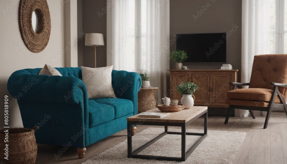 Fototapeta premium living room interior