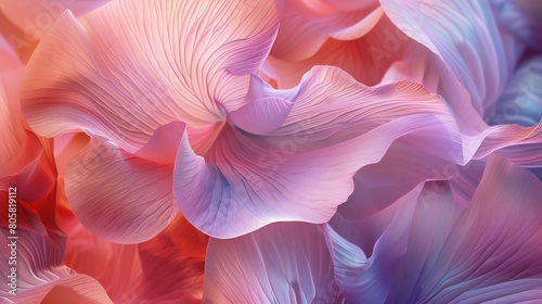 Wavy Rose Petal Serenity: Extreme macro captures calming waves in dry petals. © BGSTUDIOX