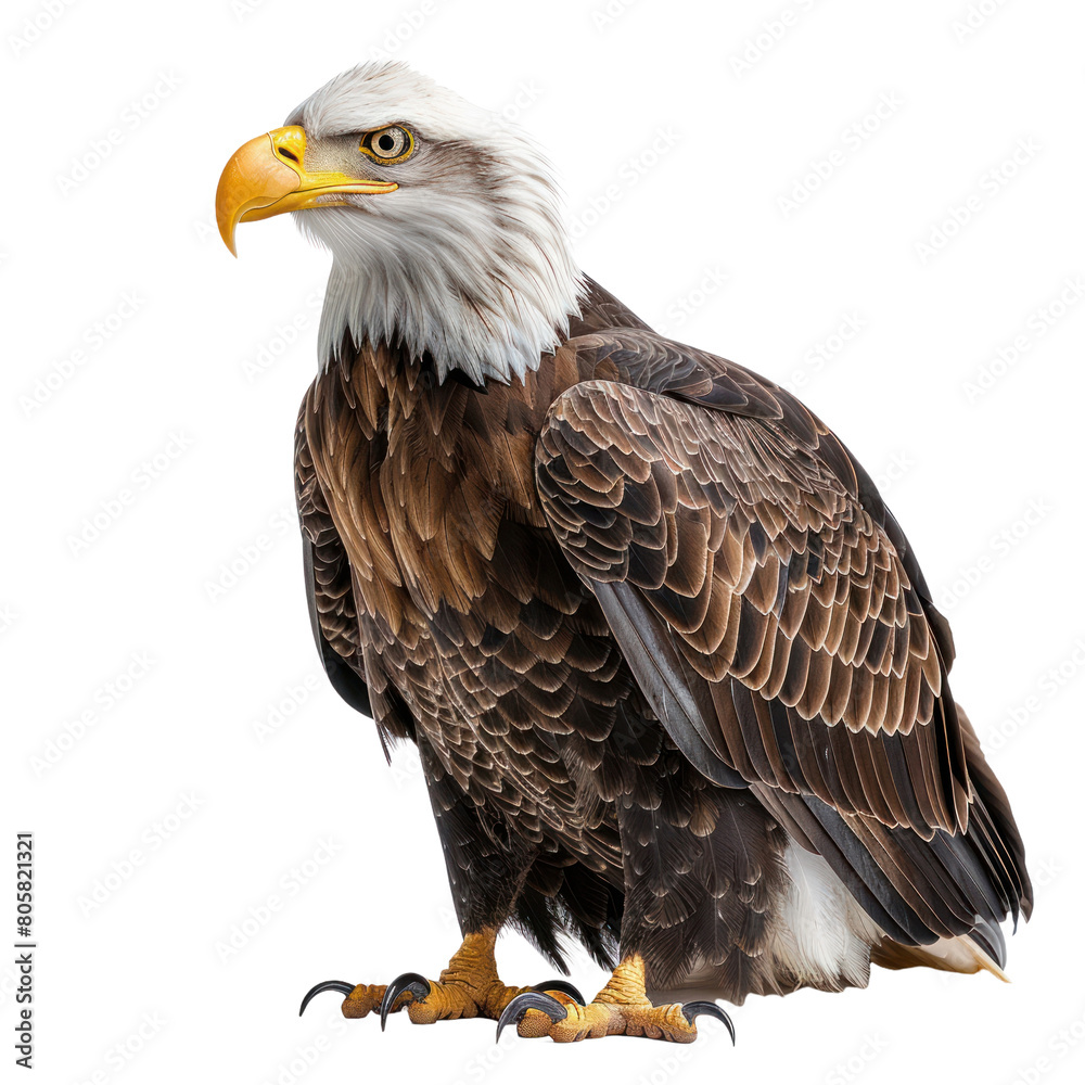 Obraz premium Mighty Eagle isolated on a transparent background
