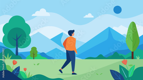 Going outside for a walk and taking note of the beauty in nature expressing gratitude for the simplicity and peacefulness it brings..