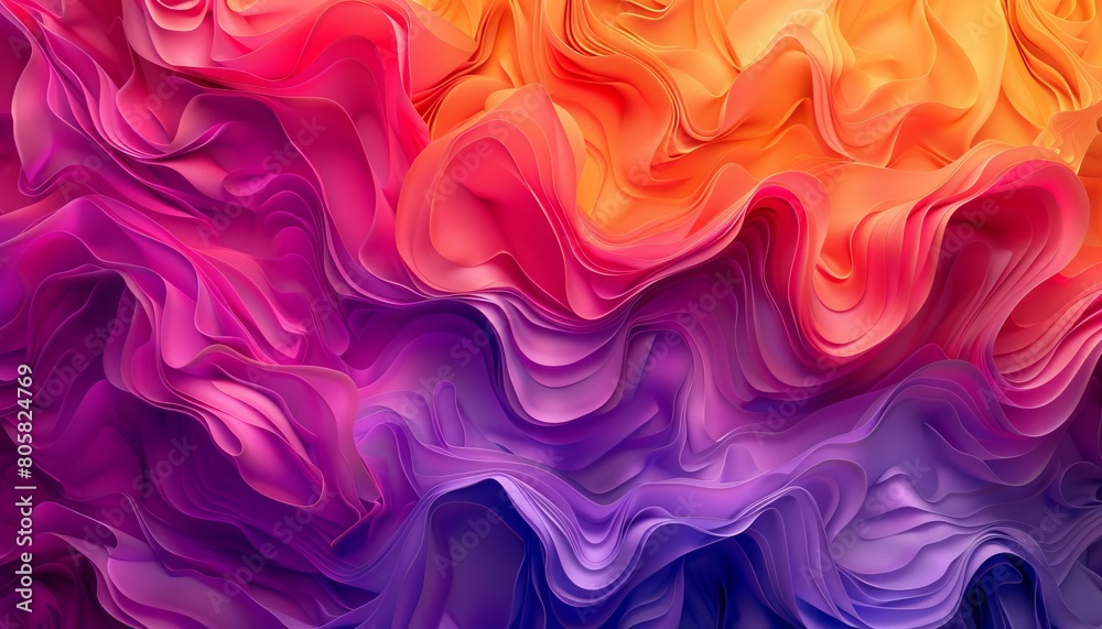 A bold gradient flow from bright orange to royal purple, symbolizing creative energy and passion A bold gradient flow from bright orange to royal purple, symbolizing creative energy and passion