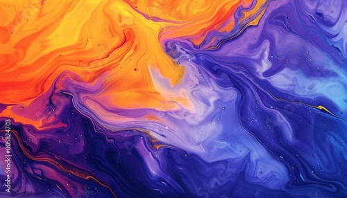 A bold gradient flow from bright orange to royal purple  symbolizing creative energy and passion