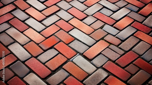 Close-up shot of a series of interlocking paving bricks, arranged in a partial pattern, isolated on a white background to demonstrate their design and potential layout.