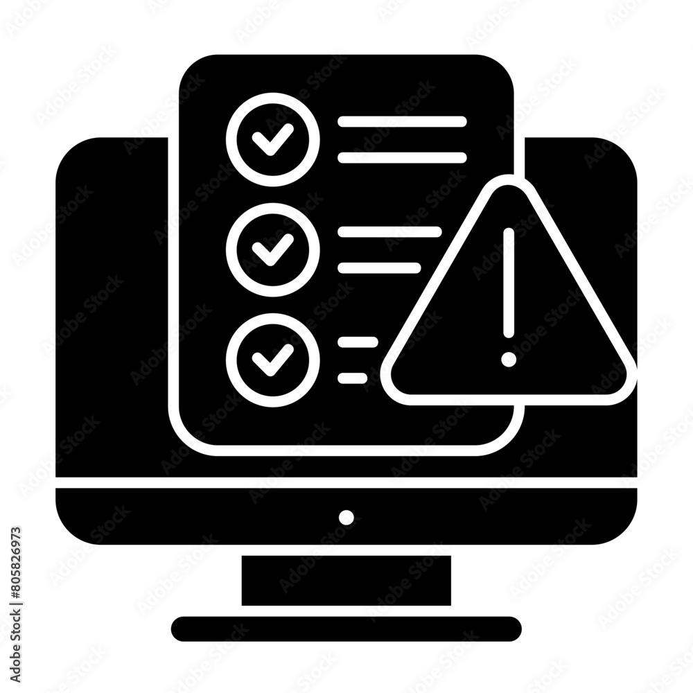 Risk Assessment Icon glyph Risk Assessment Icon glyph