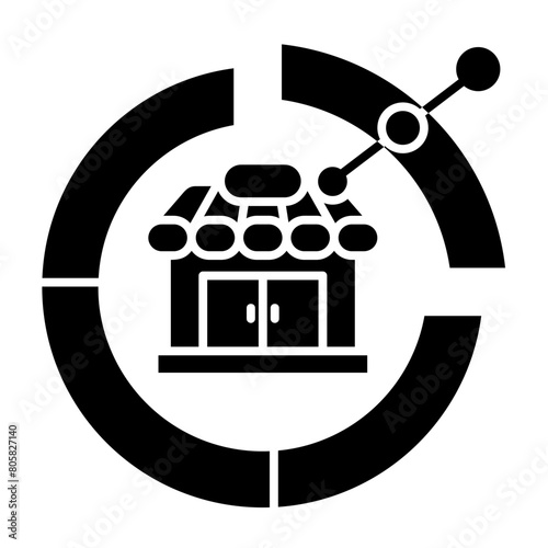 Market Penetration  Icon glyph