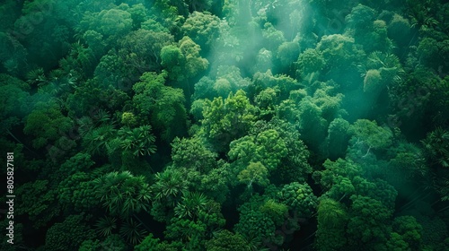 Highlight the intricate harmony of ecosystems in the rainforest with your camera skills.