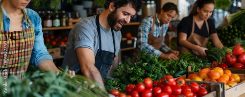 Cooperative Food Market Members Organizing Community Sharing Initiative