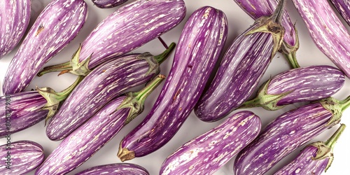 Wallpaper Mural Sole eggplant on white background with cutout. Overhead shot. Torontodigital.ca