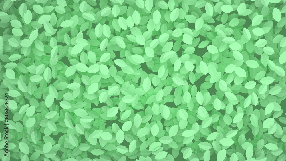 Green leaves pattern background for art use. 3D rendering Green leaves pattern background for art use. 3D rendering