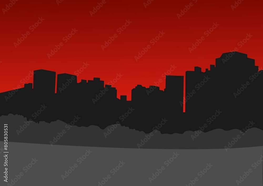 city skyline silhouette city skyline silhouette