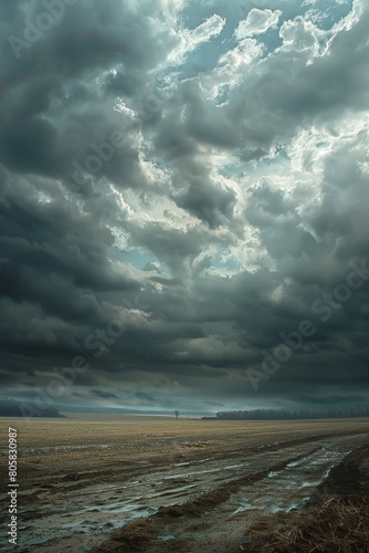 An approaching storm on the horizon