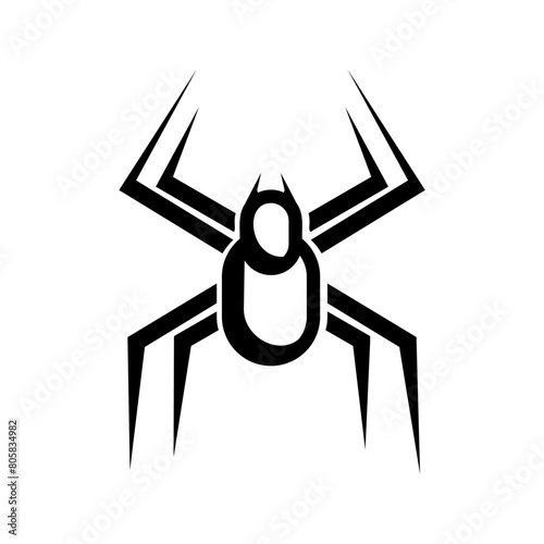 spider on white logo vector trendy modern style icon illustration