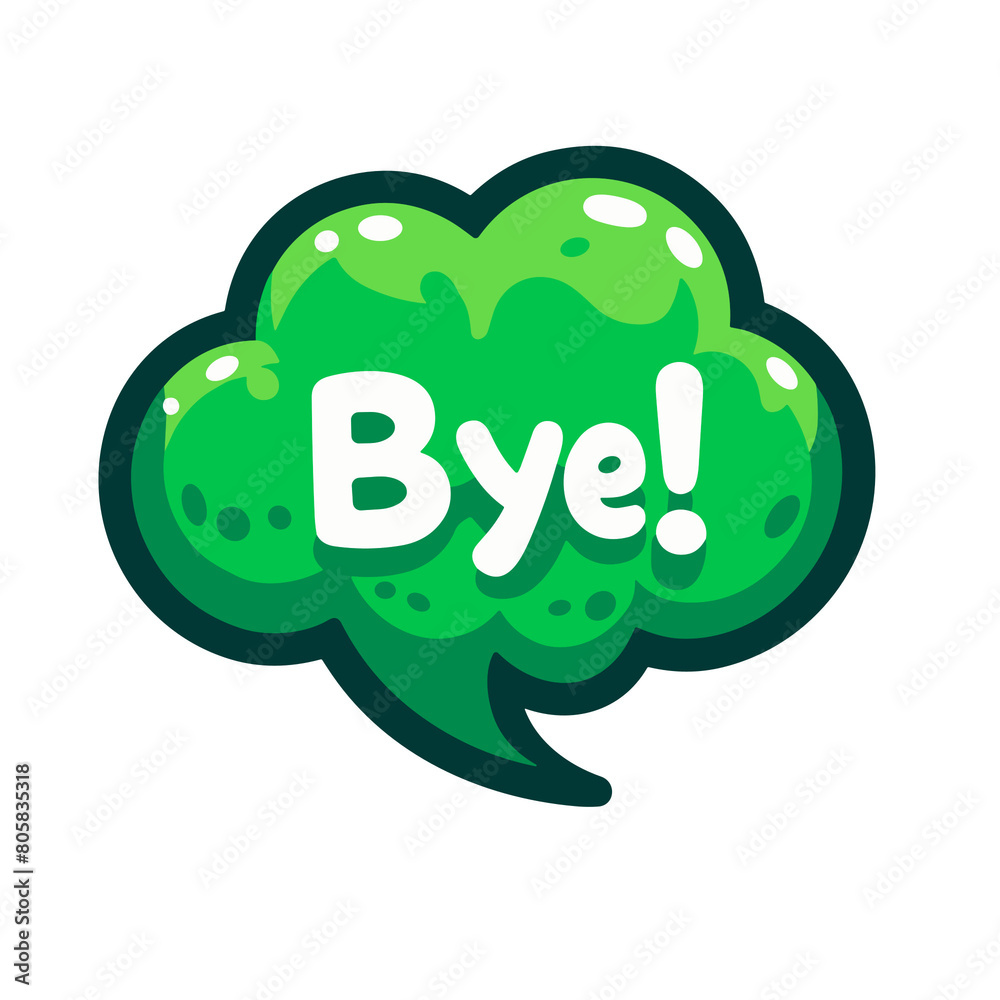 Green Speech Bubble, Green Speech Bubble,