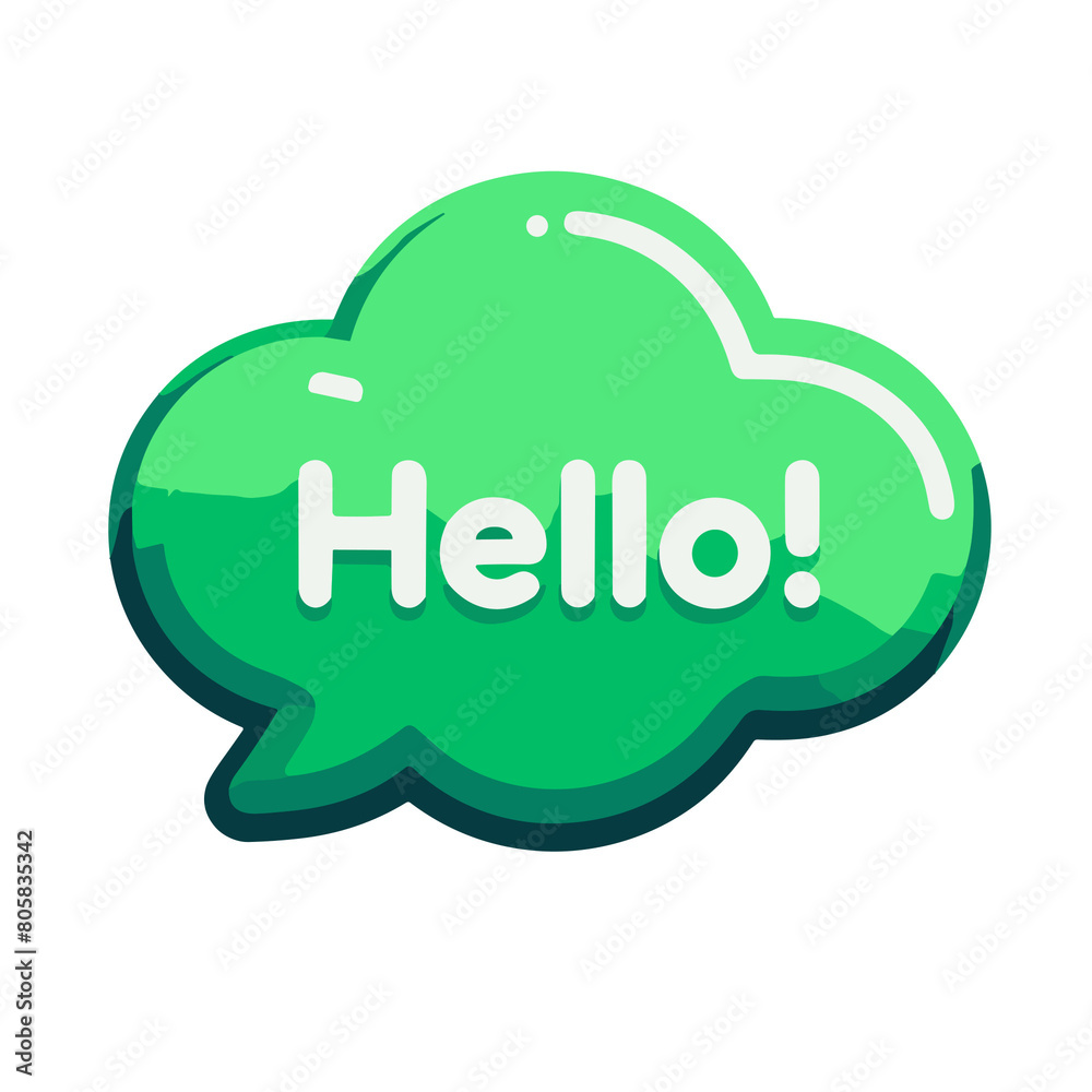 Green Speech Bubble, Green Speech Bubble,