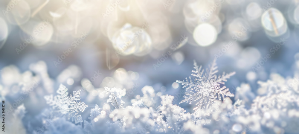Winter background with falling snowflakes of snow with blur effect Winter background with falling snowflakes of snow with blur effect