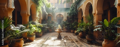 Tranquil Courtyards of the Marrakech Medina An Oasis of Calm in the Bustling City