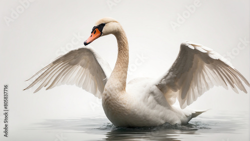 swan in the water