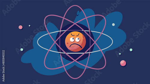 Attracted to the nucleus a tiny emblem of political uncertainty orbits the anxiety atom at a frenzied pace creating an atmosphere of unpredictable.