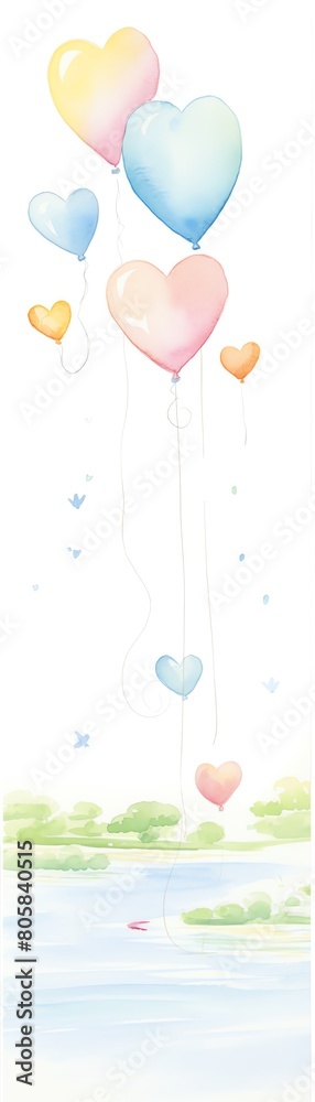 heartshaped balloons, buzzing love