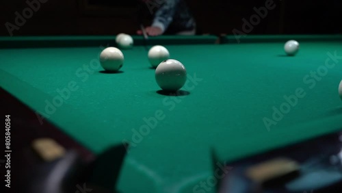 Wallpaper Mural A player is playing billiards Torontodigital.ca