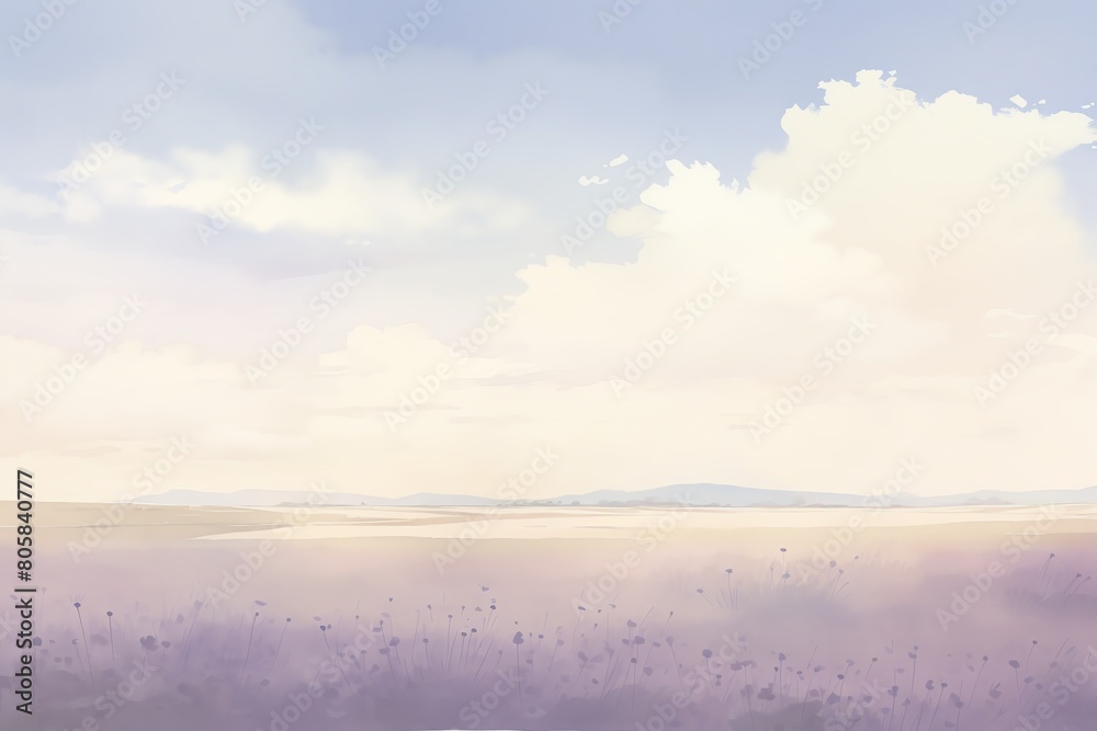 lavender fields, soft hues