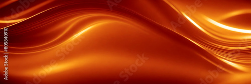 Abstract orange background with flowing lines