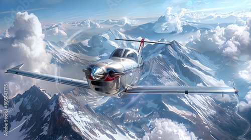 Soaring Above the Majestic Mountains with Aviation Insurance for Protection
