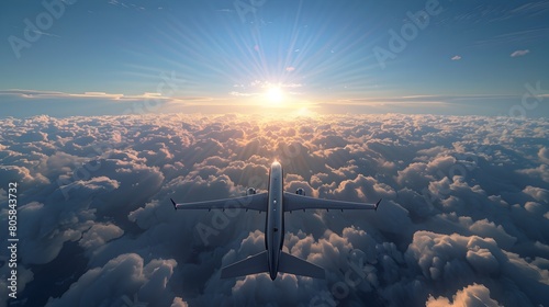 Soaring Skyward:A Breathtaking Airborne Panorama of Clouds and Endless Possibilities
