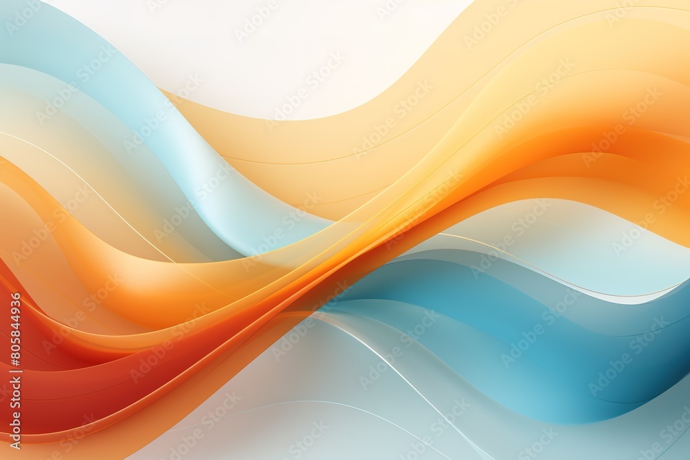 A colorful wave with a red stripe on the left and a yellow stripe on the right A colorful wave with a red stripe on the left and a yellow stripe on the right