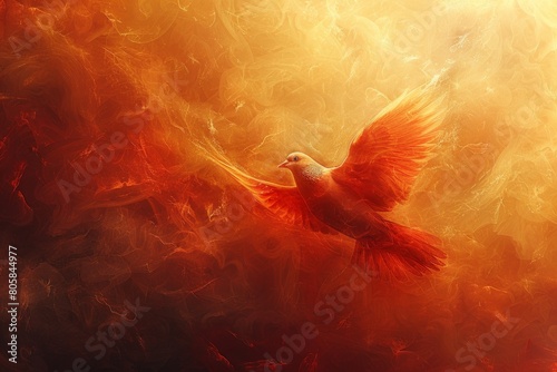 abstract background in colors and patterns for Pentecost Sunday (First Pentecost) 