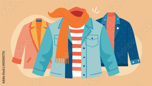 Making room for transitional pieces like lightweight scarves and denim jackets that can be worn during both spring and fall..