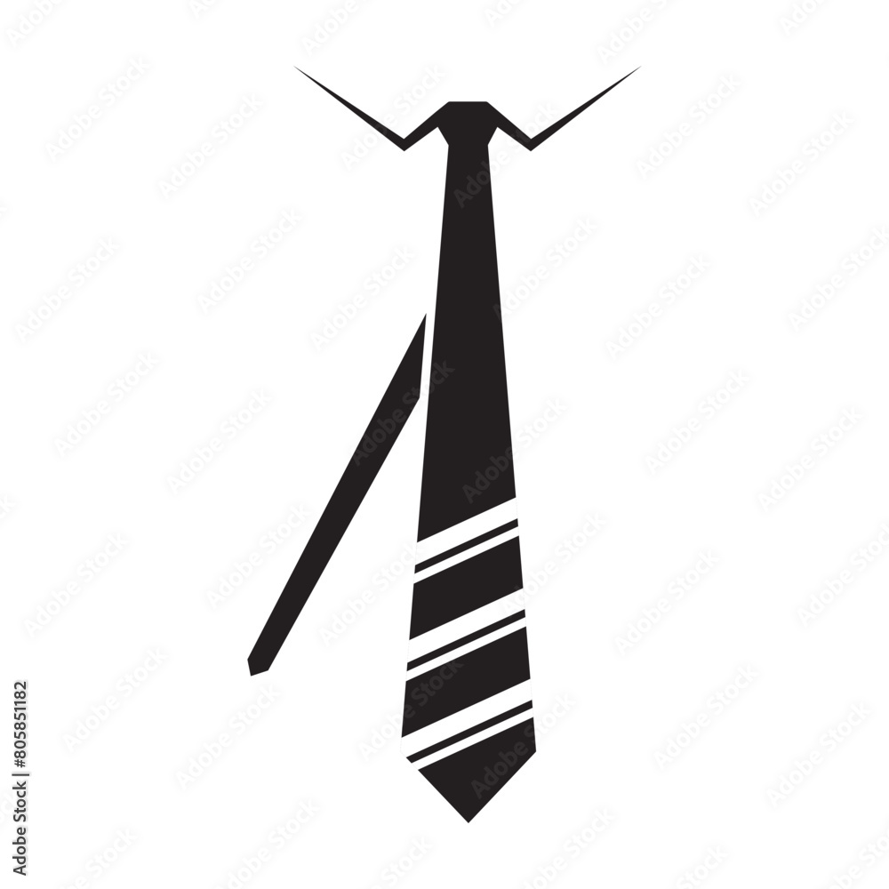 Necktie vector icon. Necktie Silhouette, vector, icon design. Professional business man dress code tie icon, silhouette. Vector illustration. Necktie vector icon. Necktie Silhouette, vector, icon design. Professional business man dress code tie icon, silhouette. Vector illustration.
