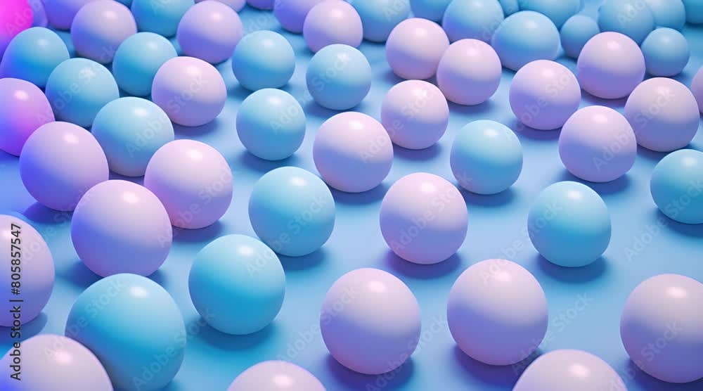 Pastel Colored Spheres Arrangement Pastel Colored Spheres Arrangement