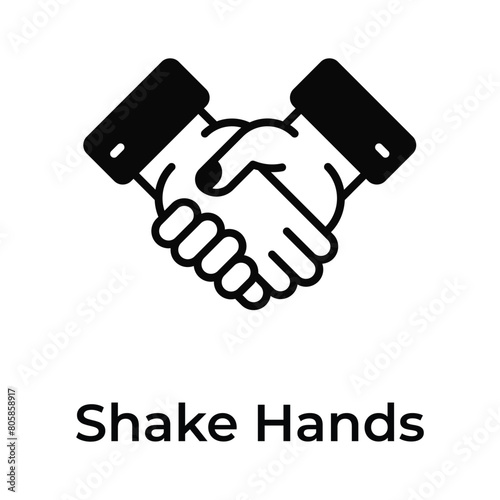 Take a look at this creative icon of handshake, easy to use and download