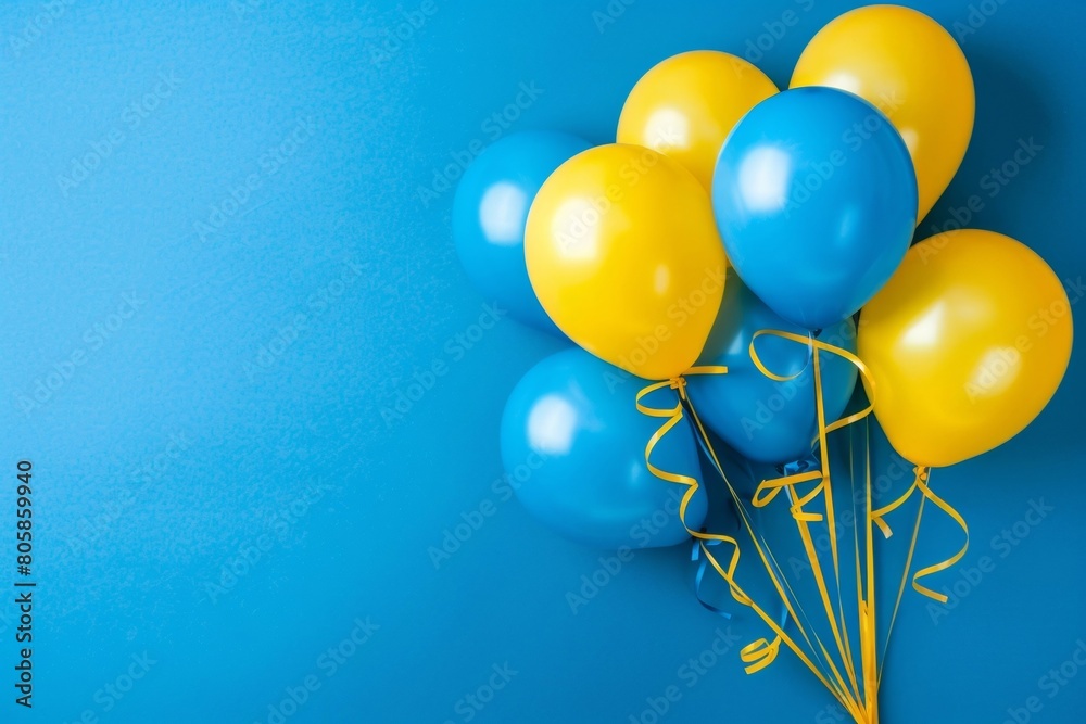 Festive Birthday Balloons on a Solid Color Backdrop - Celebrations, Party Supplies, Event Planning Festive Birthday Balloons on a Solid Color Backdrop - Celebrations, Party Supplies, Event Planning