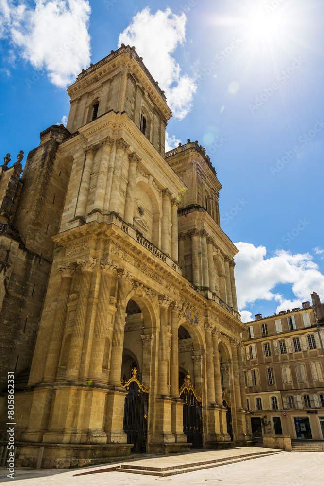 Façade de style Renaissance de la Cathédrale Sainte-Marie d’Auch