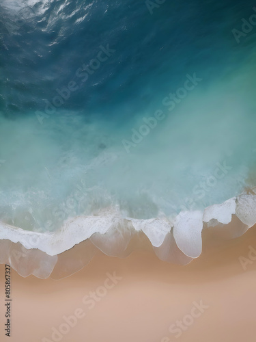 Aerial View Sea Beach Landscape Art   © ViewofWorld