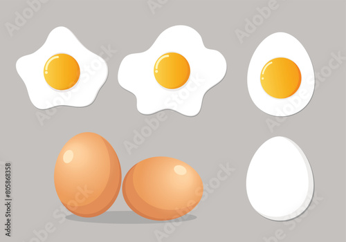 Egg vector illustration. Easy resize